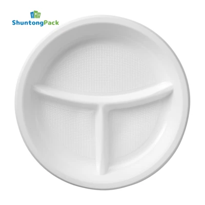 Bagasse 3-konpatiman Plak