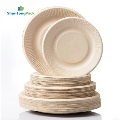 Bagasse Rippled Edge Plak